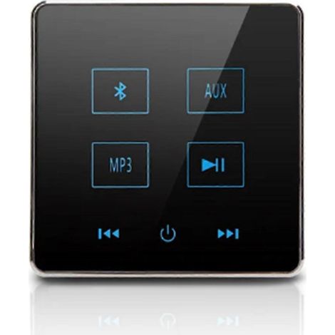 Bluetooth-Wandverstärker für Heimkinoanlagen mit USB- und TF-Kartenunterstützung (Schwarz) (1/5)