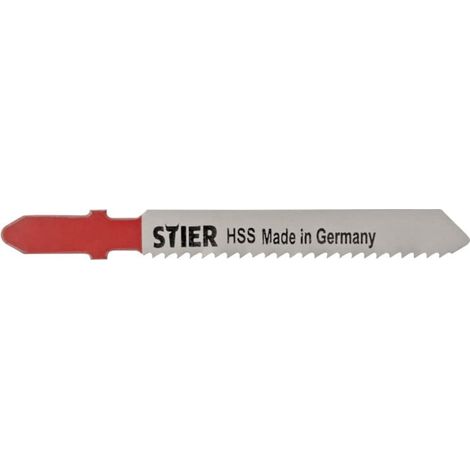 Lame de scie sauteuse HSS STIER ST 50/2/1, tôle, métal, aluminium, métaux non ferreux, coupe droite 20 pièces (1/3)
