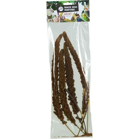 Miglio rosso in un bouquet di Back Zoo Nature Bouquet di miglio rosso in spighe Una prelibatezza per tutti i pappagalli 150 g (1/5)