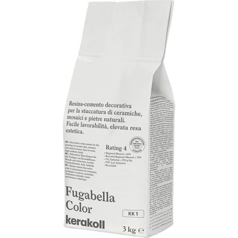 STUCCO IBRIDO PER PIASTRELLE 'FUGABELLA COLOR' KERAKOLL 3 Kg - Colore KK 1 Q.TA 3
