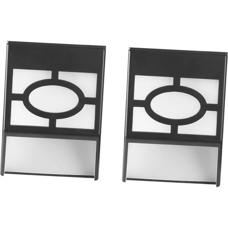 2-teilige schwarze wasserdichte Retro-LED-Solar-Wandleuchten für den Außenbereich (1/5)