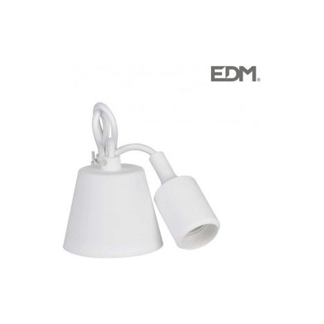 Colgante de silicona e27 60w Color blanco EDM