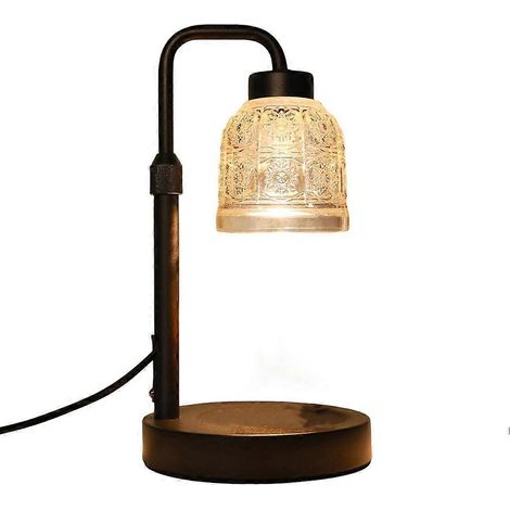 Lampe chauffe-bougie avec minuterie et variateur, chauffe-cire à hauteur réglable pour bougies en pot, décoration intérieure sécurisée, prise européenne (1/5)