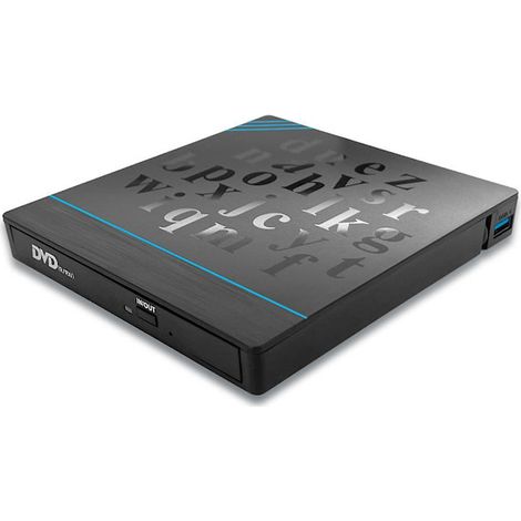 Lecteur/graveur DVD/CD-ROM 7-en-1 USB 3.0 Type-C avec lecteur de carte SD et ports USB pour ordinateur de bureau et ordinateur portable (1/3)