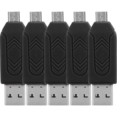 Stück OTG USB 2.0 Kartenleser für Android Xiaomi, kompatibel mit Handy und Computer (Schwarz) (1/5)
