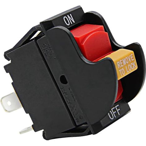 Interrupteur marche/arrêt de remplacement pour scie circulaire SW7A, compatible avec les références 489105-00, 1343759 et 400060680002, ainsi qu'avec la perceuse à colonne. (1/5)