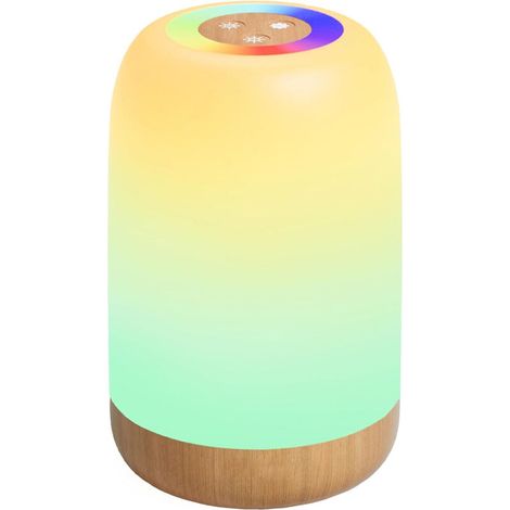 Tragbares und wiederaufladbares LED-Nachtlicht mit Berührungssensor, einstellbarer Helligkeit, RGB-Farben und 4 Helligkeitsstufen für das Schlafzimmer