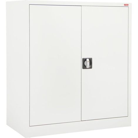 Armoire d'outillage STIER avec 2 tablettes 1 000x800x380 mm, gris clair, soudée