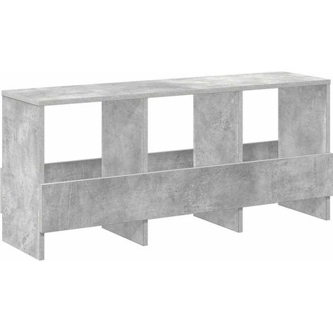 Maison Exclusive - Scaffale per riviste Grigio cemento 102 x 30 x 45 cm