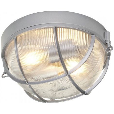 Elstead Marina - Plafonnier encastré à 2 ampoules pour salle de bain argenté IP44, E27 (1/2)