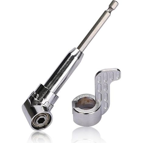 Renvoi D\'angle Visseuse Coudée À Angle Droit 105 Degrés Tige Hexagonale 1/4" Pour Perceuse (1/5)