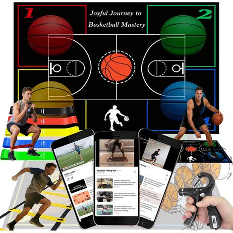 Football Training Equipment with Training Mat, Resistance Bands, Ladder, Hat, to Improve Agility, Leg Work and Coordination (1/5)