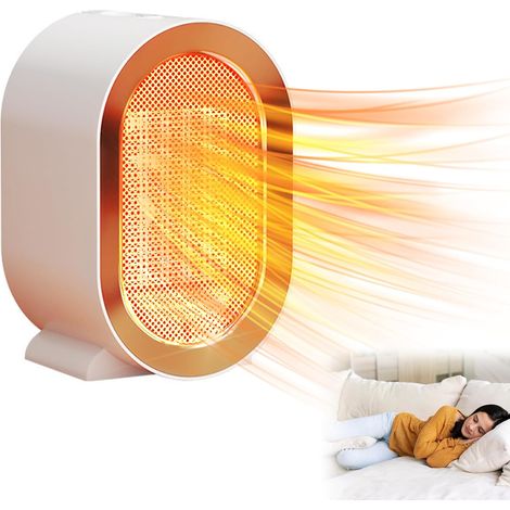 Chauffage électrique d’appoint 1200W, économe, 2 vitesses, portable, blanc. (1/5)