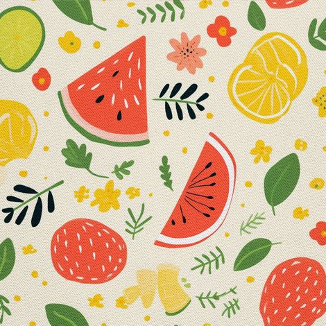 Tela decorativa para exteriores Oxford - Motivo frutal DX6352 (1/5)