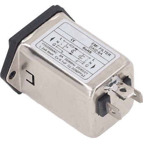 Leistungs-EMI-Filter, Anti-Signal-Störfilter, Rauschunterdrücker, elektromagnetischer Interferenzfilter, 115 V (1/4)