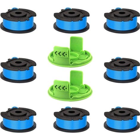 Bobine de fil pour débroussailleuse Greenworks - Bobine de fil unique pour débroussailleuses à gazon de 1,65 mm - Bobine de fil de rechange pour débroussailleuse 24 V Greenworks Series (8 + 2) (1/5)