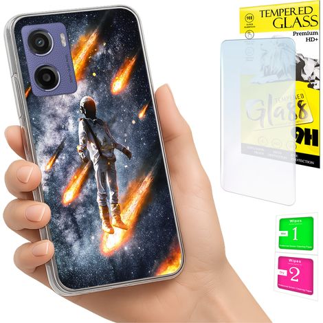 Funda para Motorola Moto E15 / Moto G05 con cubierta trasera y cristal 9H. (1/5)