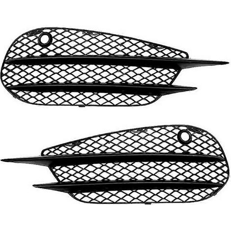 Rejilla del parachoques delantero y cubierta de faros antiniebla para Mercedes-Benz Clase C W205 C180 C200 C260 2015-2018 (Modificación AMG) (1/5)