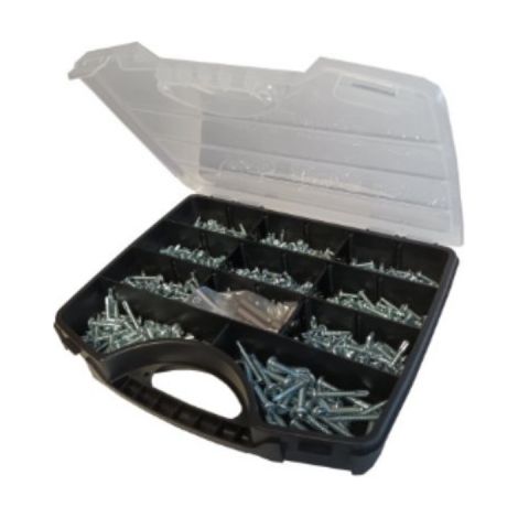 Lote de 700 tornillos autoperforantes DEGOMETALES TCQ - Diámetro 3,5 a 4,8 mm