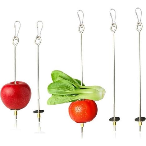 Set di 5 ciotole di frutta per pappagalli, mangiatoia per pappagalli, accessori per l'alimentazione da appendere alla gabbia, ciotola di frutta per uccelli, giocattolo per pappagalli, ciotola di frutt (1/5)