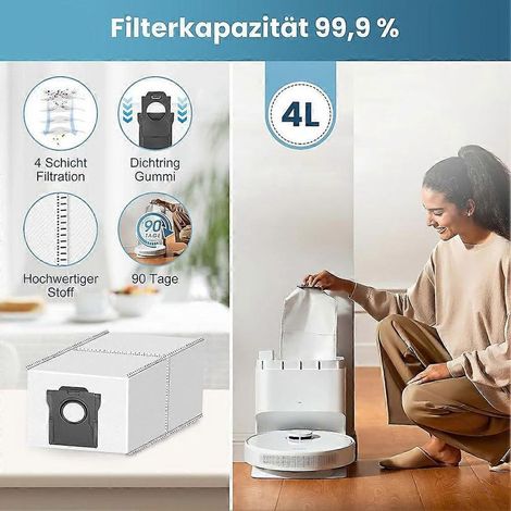 Set da 17 pezzi per l'aspirapolvere robot Dreame D10 Plus Gen 2/RLD32GD: spazzola principale, filtro, sacchetto raccoglipolvere e panno per la pulizia. (1/5)