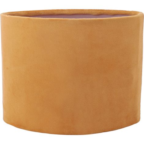 E27 E14 Ovaler Stofflampenschirm, universell einsetzbar, moderner Tisch- oder Stehlampenschirm, Gold-Crezuo