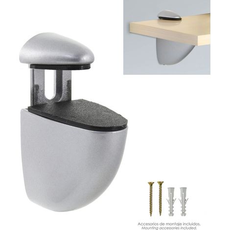 WOLFPACK LINEA PROFESSIONAL - Pelican Support Adjustable For Shelf 1 / 20 mm. Cromo opaco (1 pezzo) (1/2)