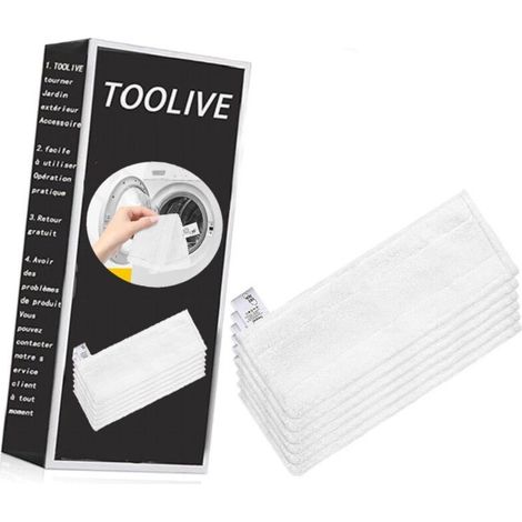 Pack de 5 bonnettes microfibre EasyFix – Compatibles SC2 SC3 SC4 SC5 Kärcher – Serpillères absorbantes pour nettoyage vapeur (1/5)
