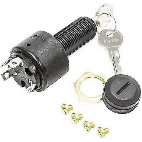 Contacteur à clé MP41040, 4 positions, Accessoires-Arrêt-Marche-Démarrage, compatible avec Sierra Marine MP41030 SP (1/5)