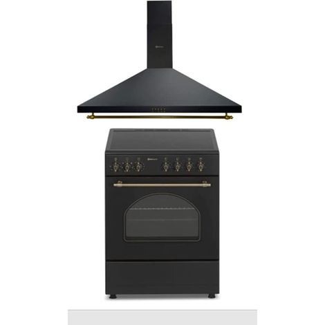 SOLTHERMIC COMBO PACK COCINA ELÉCTRICA VITROCERÁMICA CON HORNO + CAMPANA 90