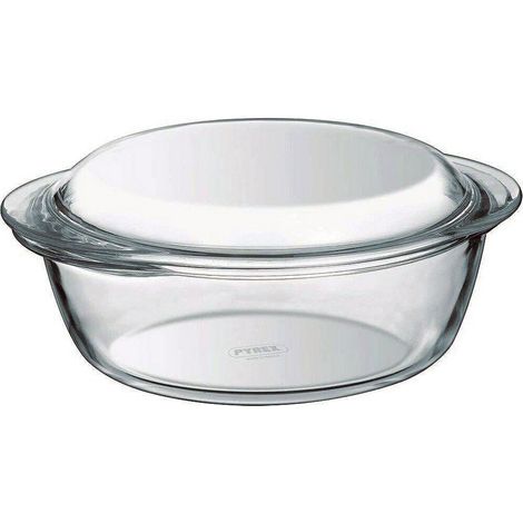 Pyrex Auflaufform 2,1 Liter transparentes Borosilikatglas