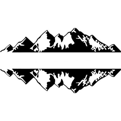 CSPARKV Montagne Autocollant pour Capot de Voiture,Auto Autocollant Graphique Vinyle Decal Décoration Automatique Autocollant pour Coffre de Porte Latérale de Carrosserie Véhicule VR Tout-terrain SUV (1/4)