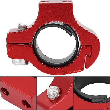 Support de bidon pour vélo et moto, fixation guidon gourde boisson (rouge)
