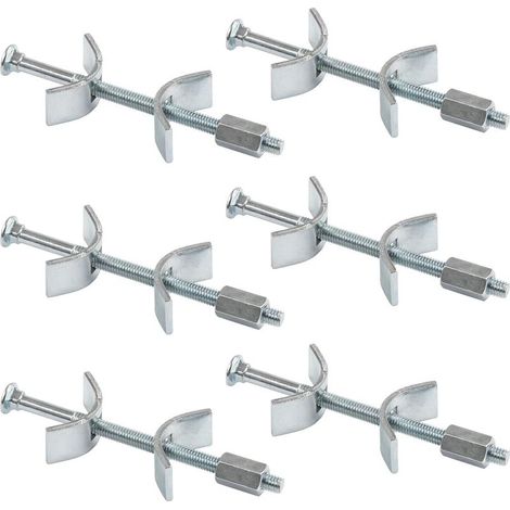 Conector para encimera - Conector para muebles, 100 mm, 6 unidades - Junta para encimera de cocina - Tornillos para montaje de muebles - Herrajes de montaje - Solución segura y estable (1/3)