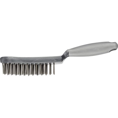 PFERD TOOLS Handbürste mit Kunststoffkörper und ergonomischem Griff HBUP 4reihig Stahl-Draht-Ø0,40 10 Stk (1/5)