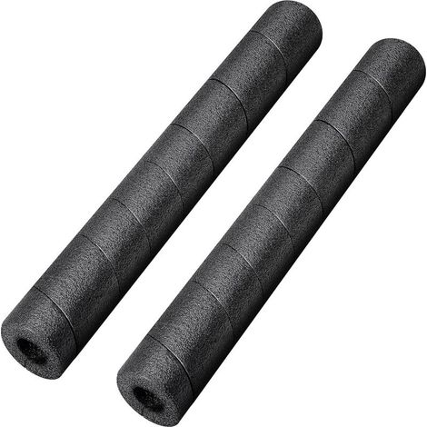 Lot de 2 tuyaux isolants en mousse pour frites de piscine, 40 cm, noir, multifonctionnel, protection de tuyau serpent, noir A-AquaForge (1/5)