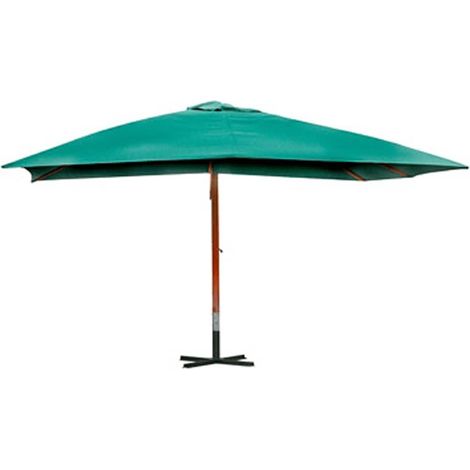 Ombrellone Parasole a Sbalzo Melia 300 x 400 cm Verde (1/5)