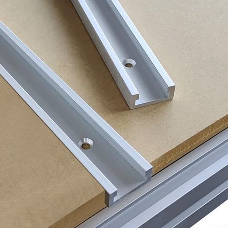 T-Track, rail de guidage coulissant en T de 30 types pour le travail du bois, rail en alliage d'aluminium, banc de travail du bois, routeur à fente en T, outil de scie de table (300 mm)