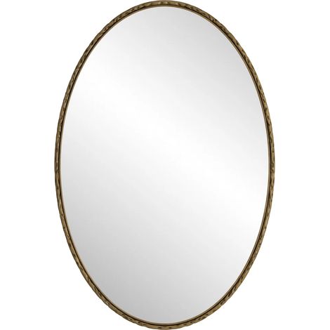 GagaMiroir ovale rétro en fer doré (1/5)
