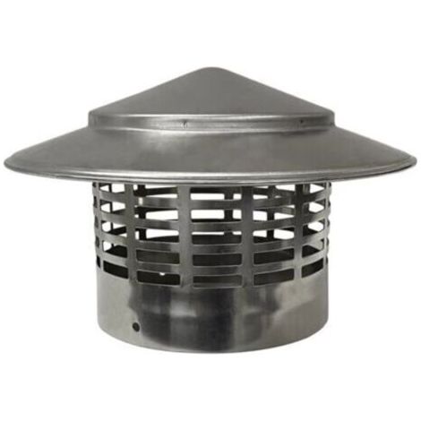 Terminal de désenfumage Capuchon d'aération en acier inoxydable SUS304, diamètre 100 mm (1/2)