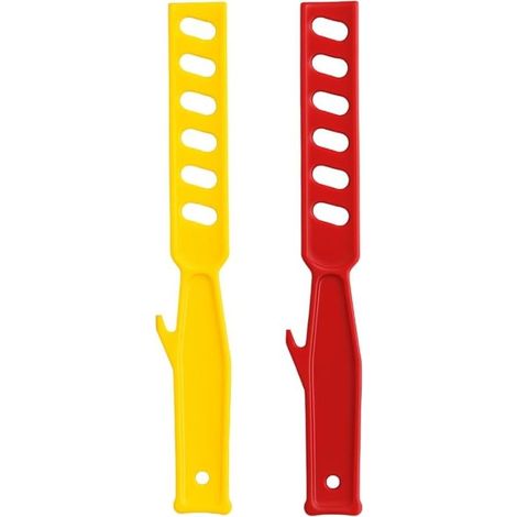 Set of 2 manual paint mixers, 280 mm, hand mixers for paint pots, varnishes, coatings and liquids, color random (1/5)