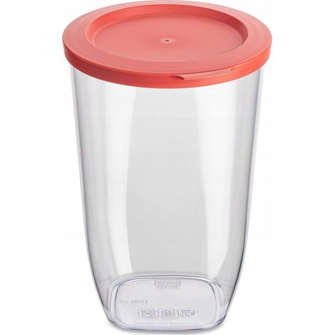 Koziol Récipient hermétique 1500 ml rouge cuisine