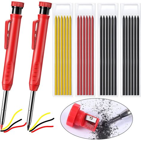 2 Porte-Mines Trous Profonds avec Taille-Crayon (1/5)