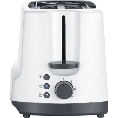 Severin AT 2234 Double toaster à fente large avec grille spéciale viennoisieries blanc, gris (1/9)