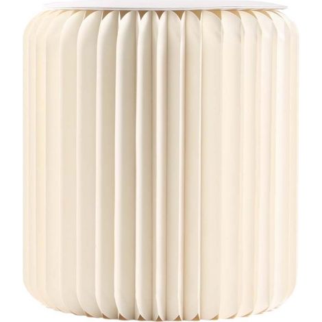 Pouf en carton plié 35 cm – Repose pieds design – Dimensions 35x16x16 cm – Livré monté – Poids 3 kg – Ideanature (1/4)