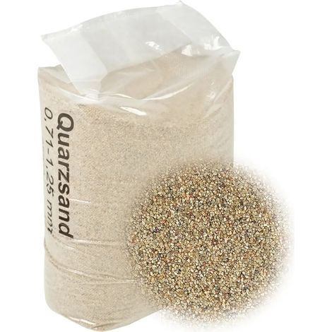 Arena filtrante vidaxl cuarzo 25,5 kg grano 0,71-1,25 mm