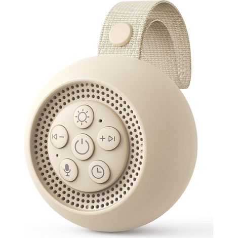 Machine à Bruit Blanc Bebe [Enregistrement Vocal], Veilleuse Musicale Bébé 15 Sons Apaisants, Minuterie & Mémoire, Portable Boite à Musique pour Sommeil Bébé & Adulte (Chambre/Bureau/Nursery) (1/5)