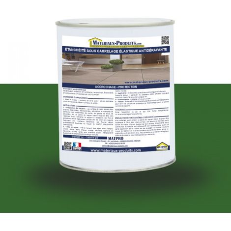 Étanchéité sous carrelage élastique antidérapante - 24 Kg Vert Gazon - MATPRO (1/3)