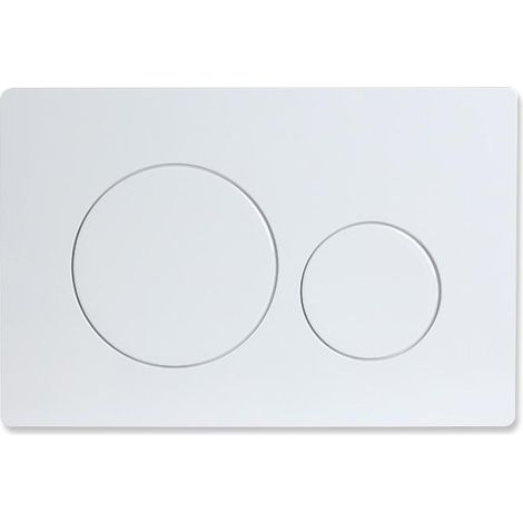 KLVGTIFS PU - Plaque de double chasse d'eau pour les séries Geberit UP300, UP320, UP700 et UP720 Blanc (1/4)
