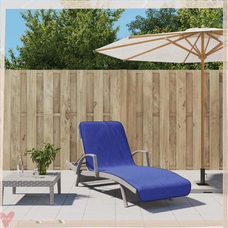 362678 Serviettes de plage 2 pcs bleu royal 75x200 cm tissu 400 GSM (1/5)